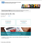 Casos de enfermedad del coronavirus COVID19 casos en los EE UU Actualizado el 24 de agosto del 2020