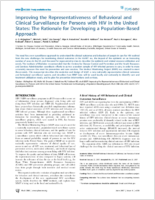 Improving the Representativeness of Behavioral and Clinical Surveillance for Persons with HIV in the United States The Rationale for Developing a PopulationBased Approach