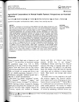 Agricultural Cooperatives in Mental Health Farmers Perspectives on Potential Influence