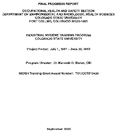 Industrial Hygiene Training Program Colorado State University