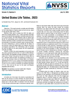 United States Life Tables 2023