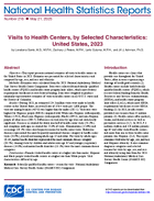 Visits to Health Centers by Selected Characteristics United States 2023