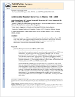 Antimicrobial Resistant Gonorrhea in Atlanta 1988  2006