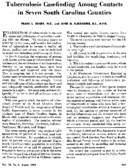 Tuberculosis casefinding among contacts in seven South Carolina counties