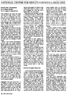 NATIONAL CENTER FOR HEALTH STATISTICS DATA LINE