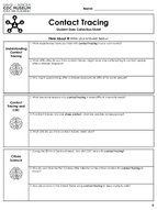 Contact tracing  student data collection sheet