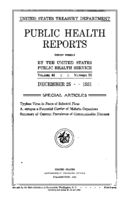 Public Health Reports  v 46 part 2 numbers 2752 JulyDecember 1931  index