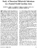 Study of intestinal helminth infections in a coastal South Carolina area
