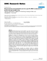 Determination of quantitative and sitespecific DNA methylation of perforin by pyrosequencing