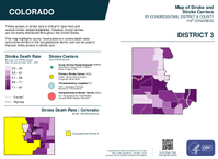 CO Congressional District 03 Stroke and Stroke Centers Map 119th Congress