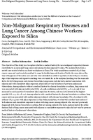 NonMalignant Respiratory Diseases and Lung Cancer Among Chinese Workers Exposed to Silica