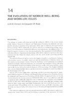 The evolution of worker wellbeing and worklife issues