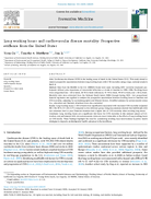 Long Working Hours and Cardiovascular Disease Mortality Prospective Evidence from the United States