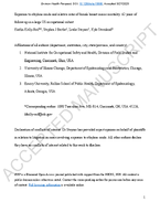 Exposure to Ethylene Oxide and Relative Rates of Female Breast Cancer Mortality 62 Years of FollowUp in a Large US Occupational Cohort