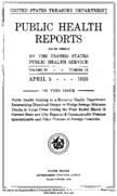 Public Health Reports  v 50 no 14  cover