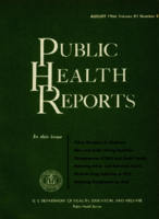 Public Health Reports  v 81 no 8 August 1966  cover