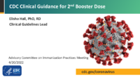 CDC clinical guidance for 2nd booster dose