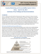 Country Monitoring and Accountability System Visit to China  April 1418 2014 Summary of Key Findings and Recommendations