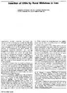 Insertion of IUDs by rural midwives in Iran