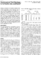 Cerebrospinal fluid serologyis its routine use justifiable