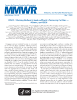COVID19 Among Workers in Meat and Poultry Processing Facilities  19 States April 2020
