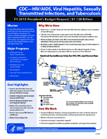CDCHIVAIDS Viral Hepatitis Sexually Transmitted Infections and Tuberculosis FY 2015 Presidents Budget Request 1128 Billion