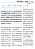 Biological Monitoring Survey of Organophosphorus Pesticide Exposure Among Preschool Children in the Seattle Metropolitan Area