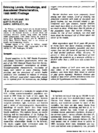 Drinking Levels Knowledge And Associated Characteristics 1985 Nhis Findings