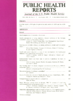 Public Health Reports  v 101  no 4  cover