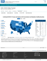 Confirmed COVID19 deaths in US correctional and detention facilities by state December 10 2020