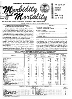 Morbidity and Mortality Weekly Report Vol 22 No 27 week ending July 7 1973