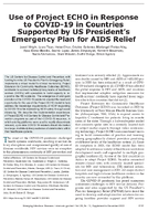 Use of Project ECHO in Response to COVID19 in Countries Supported by US Presidents Emergency Plan for AIDS Relief