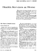 Health services at home