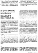 The accuracy of tuberculin skin tests selfassessment by adult outpatients