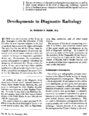 Developments in diagnostic radiology