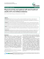 Physical activity and optimal selfrated health of adults with and without diabetes