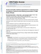 System and facility readiness assessment for conducting active surveillance of adverse events following immunization in Addis Ababa Ethiopia