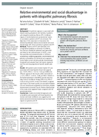 Relative environmental and social disadvantage in patients with idiopathic pulmonary fibrosis