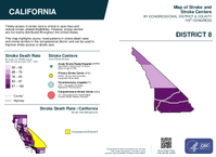 CA Congressional District 08 Stroke and Stroke Centers Map 119th Congress