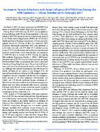 Increase in Human Infections with Avian Influenza AH7N9 Virus During the Fifth Epidemic  China October 2016February 2017
