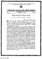 Public Health Reports November 1 1901 Denti di Chiaie Chiaie teeth by JM Eager