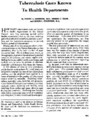 Tuberculosis cases known to health departments