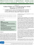 Culture Matters in Communicating the Global Response to COVID19