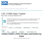 United States COVID19 cases and deaths by state reported to the CDC since January 21 2020 US COVID19 cases reported to the CDC in the last 7 days by stateterritory Aug 31 2020
