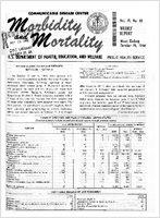 Morbidity and Mortality Weekly Report Vol 15 No 41 week ending October 15 1966