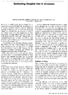 Estimating hospital use in Arkansas