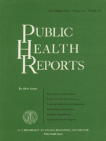 Public Health Report  v 71 no 10  cover