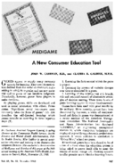 Medigame A New Consumer Education Tool
