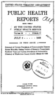 Public Health Reports  v 53 no 27  cover