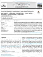 LargeScale Laboratory Investigation of PillarSupport Interaction